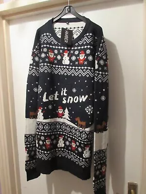 Mens/unisex Novelty Christmas Themed Jumper Let It Snow Size Xl By Amber • £14