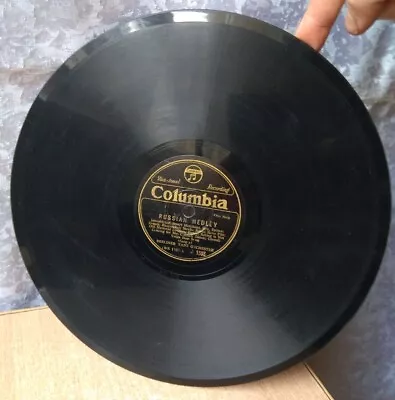 Rare Vintage Record PLATE Disk Columbia Russian Medley Berliner Tanz Orchestra  • $89.99