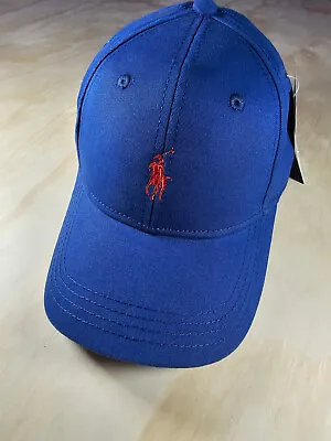 New Ralph Lauren Blue Polo Baseball Cap 100% Cotton Unisex Has Tags Attached • $33.65