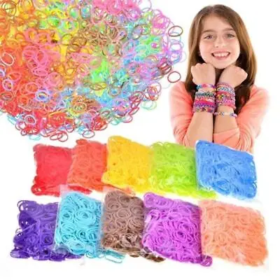 Loom Bands Assorted Bracelet Making Multi Colour Rubber Diy Kit Kids Uk  • £199.99