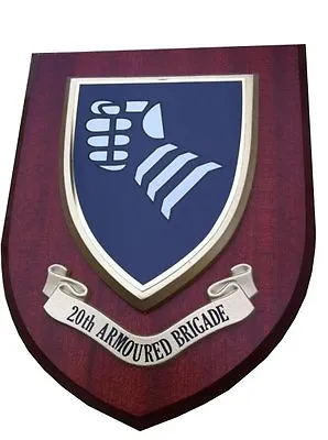 20th Armoured Brigade Military Shield Wall Plaque • £21.99