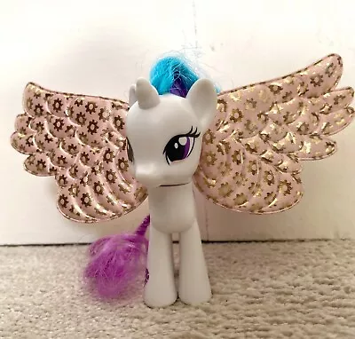 My Little Pony ~Princess Celestia With Fabric Wings~ Baby Brushable~ Hasbro 2014 • £4