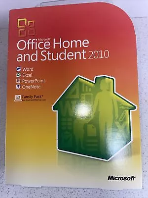 Microsoft Office Home And Student 2010 Software For Windows (79G-02144) • $54.99