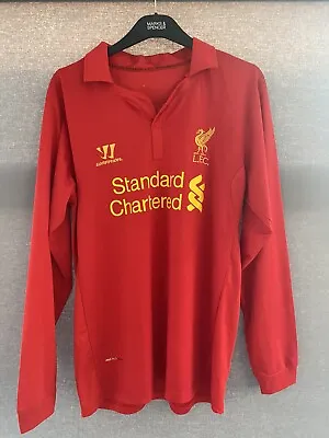 £20 • Buy Liverpool Warrior Home Long Sleeve Shirt 2012/13 Men’s Size Small