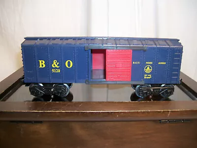 K Line #K-5120 Boxcar B & O Blue With Red Sliding Doors USED No BOX • $21.75