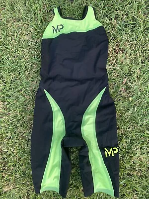 AQUA SPHERE Michael Phelps Women's Black Tech Suit CW0010171 Sz 34 • £173.48