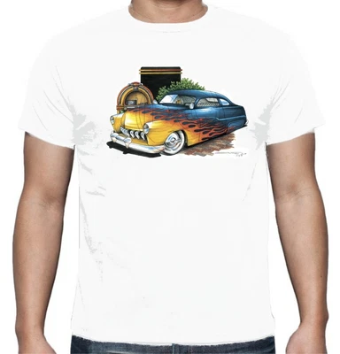 $14.92 • Buy Velocitee Mens T-Shirt Mercury Lead Sled Custom Car American V8 Hot Rod POS-346