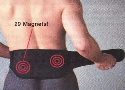 Magnetic Therapy Magnetic Back Support Belt With 29 Magnets (Medium) • $12.65