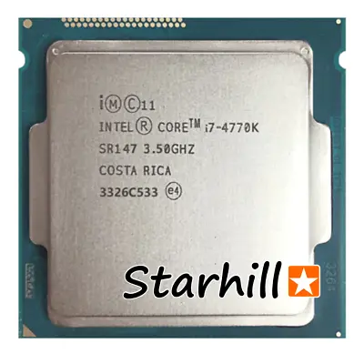 Intel I7-4770K / I7-4770 Quad Core LGA 1150 Desktop CPU Processor [STARHILL] • $154