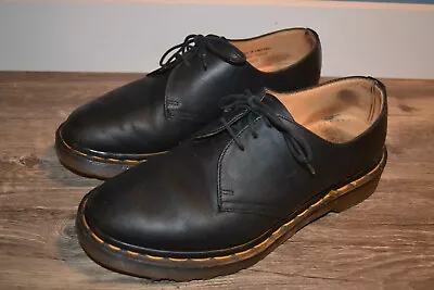 Dr Martens Vintage Aw 1484 3 Hole Oxford Black Uk 5.5 Us Mens 6.5 Womens 7.5 • $49.99