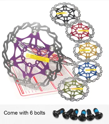 Bike Disc Brake Rotor 160mm 180mm Bicycle MTB Mountain Bike 6 Bolts Rotor • $11.99