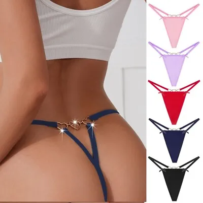 Women Lingerie Micro Thong G-String Briefs Bikini Panties Knicker Underwear CA • $3.76