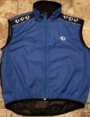 Pearl Izumi Cycling Vest Soft Shell Full Zip ( Mens Xl ) Blue Black Preowned • $19.20