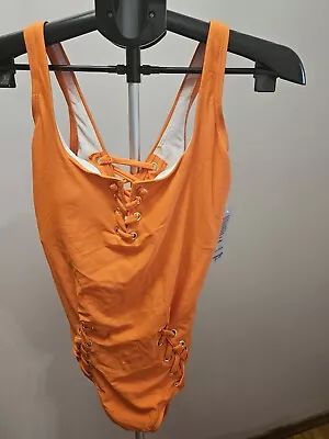 Gabifresh Swimsuits For All Orange One Piece Size 10 D/DD NWT • $30