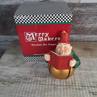 Department 56 MERRY MAKERS Sinclair The Singer Handpainted Ornament 9383-1 • $9.98