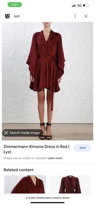 $180 • Buy Zimmerman Silk Wrap Midi Dress Size 1