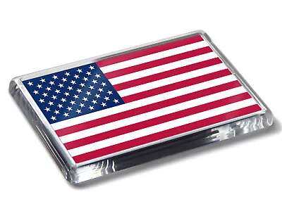 United States Of America USA Flag National Colours High Quality Fridge Magnet • £3.99