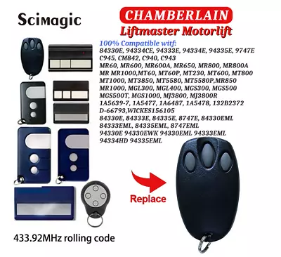 Chamberlain Liftmaster Remote Control Garage Door Opener 94330E 94335 Motorlift • £9.95