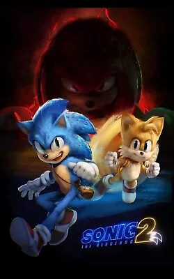 SONIC THE HEDGEHOG 2 13x19 GLOSSY PHOTO MOVIE POSTER • $12