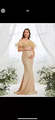 Maternity Dress Ruffles Gown Photo Prop Baby Shower. Party Dress Prom Dress • $20