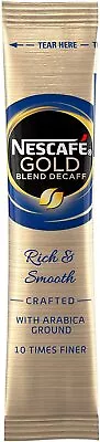 Nescafe Gold Blend Decaffeinated Instant 1 Cup Individual Coffee Sticks Sachets • £6.95