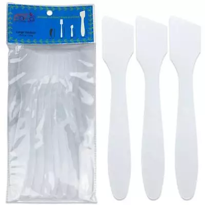 1pk Pana High Quality LARGE Angled Plastic Makeup Cosmetic Spatula Scoop - White • $6.49