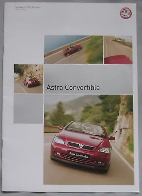 2003 Vauxhall Astra Convertible Brochure Edition 1 Pub No. VM0203335 • $7.45