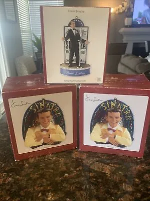 3-Heirloom Collection Frank Sinatra Christmas Music Ornaments Lot All Off Of Me • $39.99