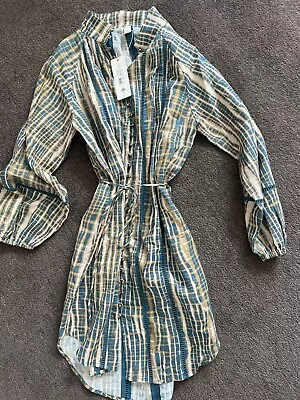 Tigerlily Rimini Lorena Shirt Dress- Aegean -Size 8 • $150