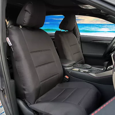 $72.59 • Buy Black Future Canvas Airbag Seat Covers For Mitsubishi Triton Dual Cab MQ ML MN