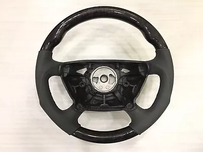 2003 04 Jun2005 Mercedes W211 E Class Steering Wheel BirdEye Wood Black Leather • $439