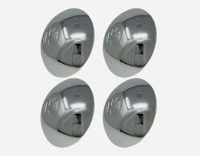 Set Of 4 Chrome Hubcaps With Logo For Early VW Beetle Bus Ghia Thing 113601151 • $97.60