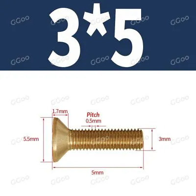 Solid Brass Phillips Machine Screws Countersunk Flat Head Bolts M3 M4 M5 M6 M8 • £1.55