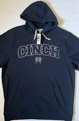 NWT CINCH - Men's NEW Navy Blue Western Hoodie Sweatshirt - Size XX-Large - 2XL • $44.99