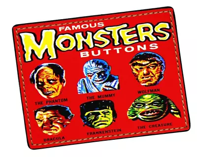 FAMOUS MONSTERS 1960s On A New Card Wallet • $29.99