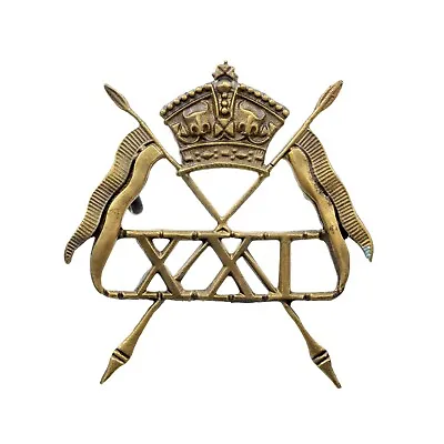 21st Lancers 1898-1899 Cap Badge Brass Metal • £18