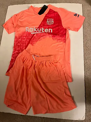 FC Barcelona Rakuten FCB UNICEF Jersey L Soccer Futbol Pink With Shorts • $12