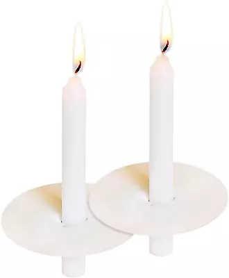 200 Church Candles With Drip Protectors - No Smoke Vigil Candles Memorial Candl • $47.99