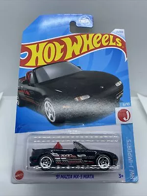 2024 Hot Wheels ‘91 Mazda MX-5 Miata 120/250 HW J-Imports 6/10 NEW  • $6