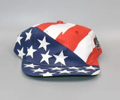 Vintage 1996 Olympic Games Team USA Flag All Over Print KIDS Snapback Cap Hat • $24.95