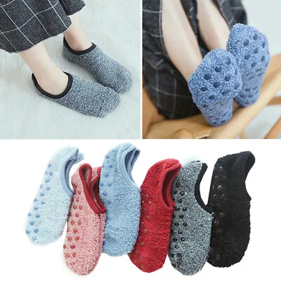 Socks Winter Warm Non-slip Home Fleece Thick Bed Slipper Floor Ankle Women Men • $2.99