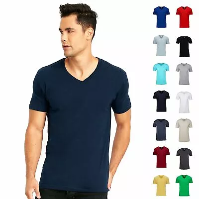 Next Level Men's Cotton V-neck Tee NL3200 • $13.22