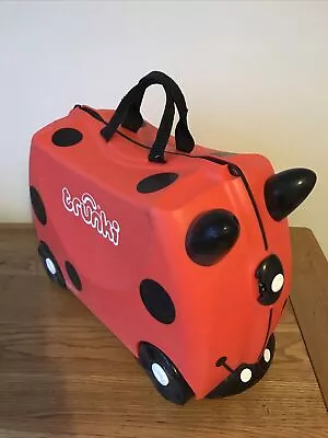 Trunki 0092-GB01-1/ 10102  18L Harley The Ladybug Ride-on Kids Suitcase - Red • £10