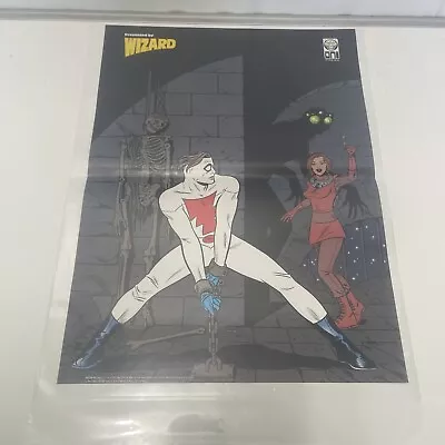 Vintage 90s Double Sided Wizard Poster Marvel Comics Marvel Madman Spiderman • $6.99