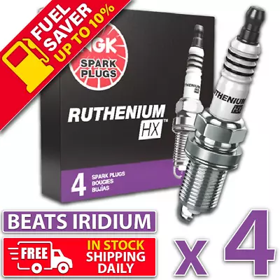 4 X NGK Ruthenium HX Performance Upgrade For Your OEM Spark Plugs Iridium+ • $117