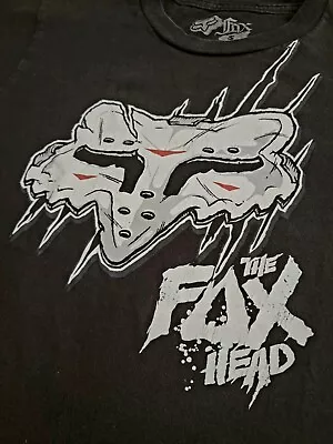 Vintage Fox Racing Logo Shirt - Friday The 13th Hockey Mask - Men Adult Small • $20