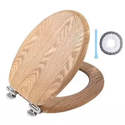 Angel Shield Antibacterial Wooden Soft Close Toilet Seat With Quick Release • £53.31