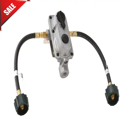 2-Stage Auto Changeover Propane Gas RV Regulator Kit With Two 12 In. Pigtails • $48.43