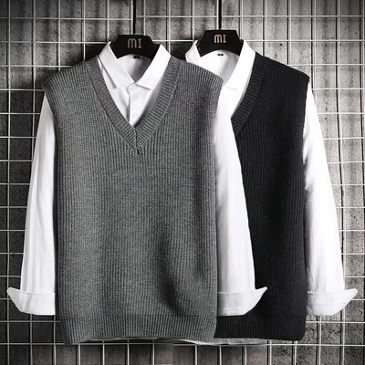 $19.49 • Buy Men's V-Neck Sweater Vest Pullover Sleeveless Sweaters Casual  Knitted Clothes