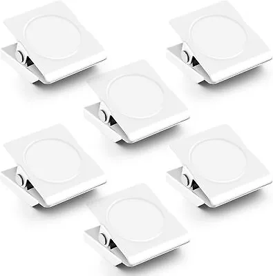 Grtard 6 Pack Magnetic Clips Heavy Duty Fridge Magnets Clips Strong Magnets Fo • $10.68